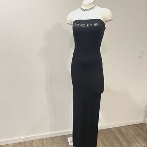 bebe Black Strapless Dress